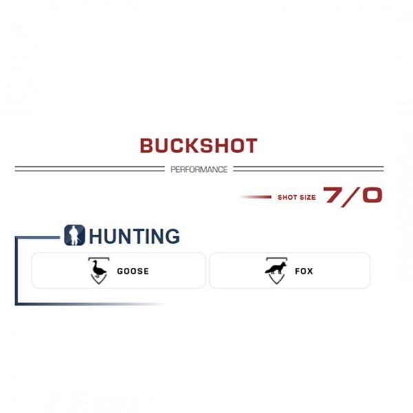 FIOCCHI BUCKSHOT 12 Ga 37 G. No:7/0 - Görsel 2