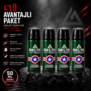 4 Adet Delta Biber Gazı Spreyi 50 ml